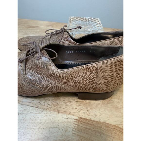 Vintage Joti Handcrafted in Italy Lizard Men\'s Dress Shoes Tan Size 8 JL main image 11